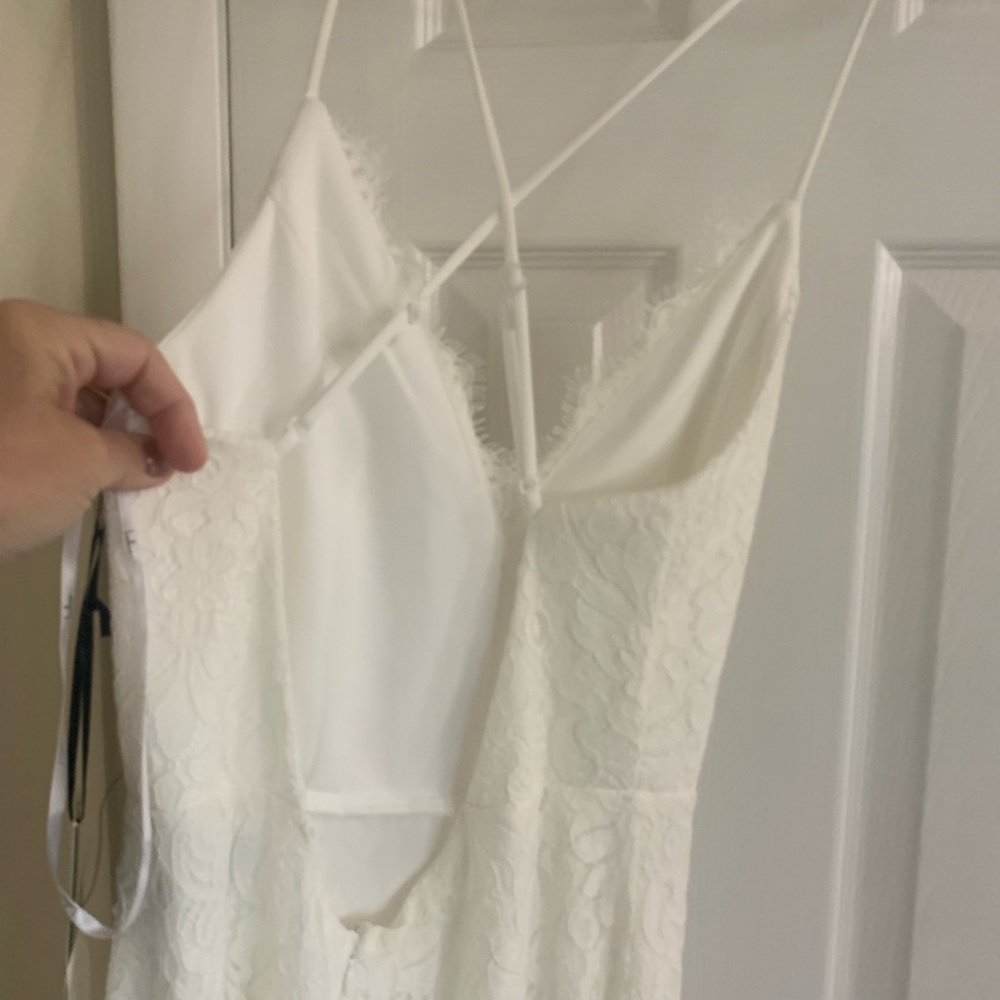 NWT Lulu’s off white wedding/ formal dress - Picture 6 of 10